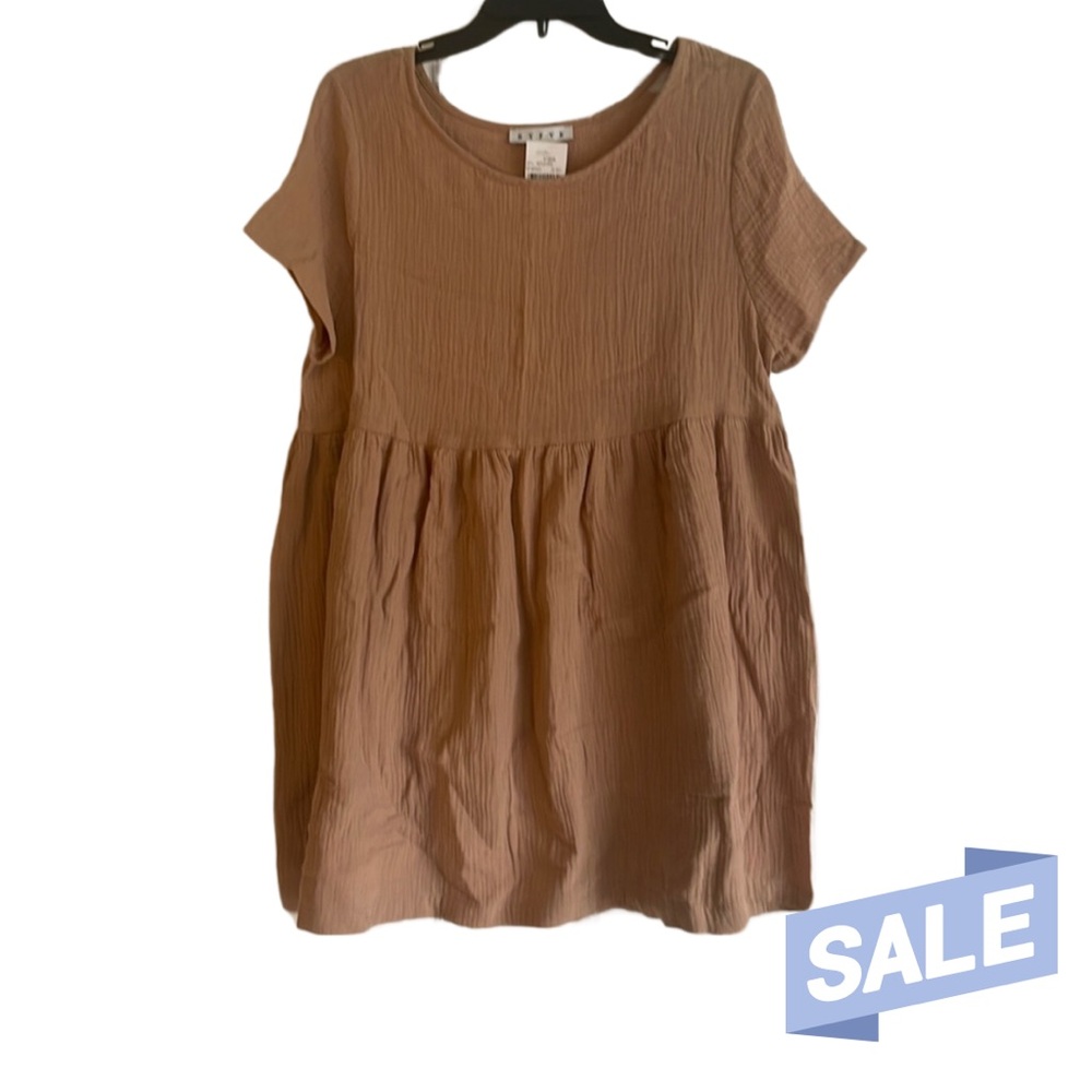 NWT Brown Babydoll Top